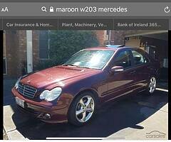 Wanted Mercedes C class W203