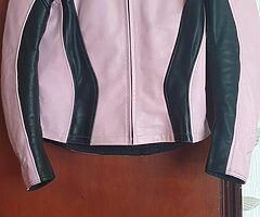 ladies leather motorcycle jacket