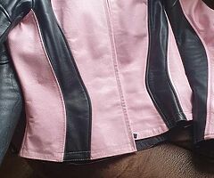 ladies leather motorcycle jacket - Image 3/3