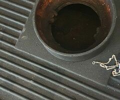 Horse flame back boiler stove