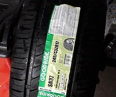 Tyres on wheels. Mobile tyre service. New tyres for sale fitted beside Your home or office.