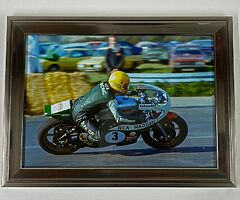 JOEY DUNLOP REA RACING - FRAMED PRINT - Isle of Man TT Ulster Grand Prix North West 200 Joey Dunlop