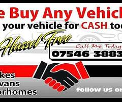 We buy any vehicles
