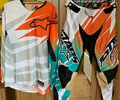 Motocross alpine star jersey large  and trousers 36” never used brand new