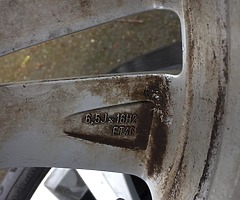 16” Genuine VW 5x112 alloy wheels - Image 6/6