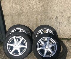 Alloys 4x100 will suit civic or corolla. Need tyres - Image 3/4