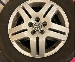 Mk4 golf wheels all good tyres