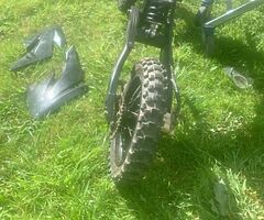 140 pitbike rolling frame