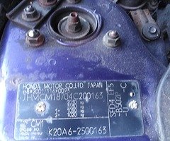 Honda k20 engine for sale pm me for details