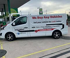 We buy any vehicles
