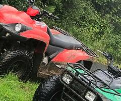 I'm looking quad  100 cc and more