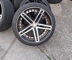 BMW alloy wheels with good tyres for sale - Image 1/10