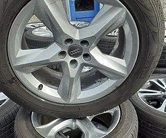 AUDI alloy wheels with good tyres for sale Q5,Q3,A6,A4 - Image 2/2
