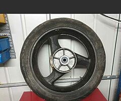 Rear wheel honda vtr firestorm may suit others
