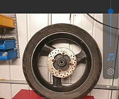 Rear wheel honda vtr firestorm may suit others