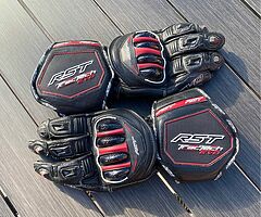 RST TRACTECH EVO WATERPROOF LEATHER MOTORCYCLE GLOVES