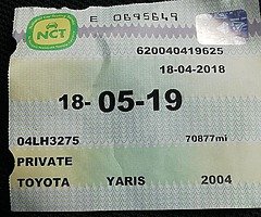 Toyota yaris 2004 - Image 7/7