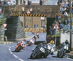 NW200 1990 - Photographic Print / Framed Print - JOEY DUNLOP Robert Dunlop J Rea Isle of Man TT BSB