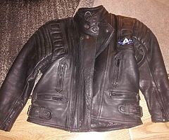 Akito leather motorcycle jacket child