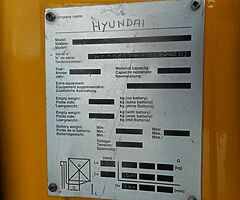 FOR SALE: Hyundai Forklift - Image 5/10