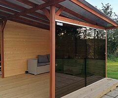 With glass sliding door pergola - Image 10/10