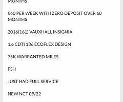 2016 Vauxhall Insignia from €41 P/M - Image 9/10