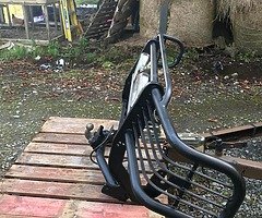 Bullbar with spot lights and tow bar for sale
