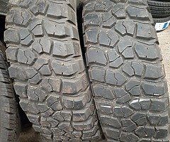 Mud terrain used tyres
