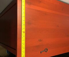 Burnt orange display unit