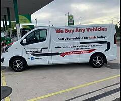 We buy any vehicles