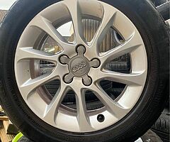 Full set of genuine audi alloys