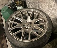 Oem 111s 8.5 front 9.5 back 5x100 fitment - Image 4/6