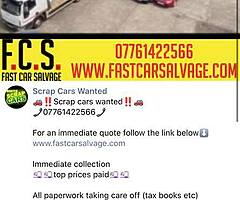 Scrap car collection www.fastcarsalvage.com