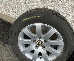 Volkswagen standard alloys 5x112 205/60/15