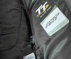 Mens RST Motorcycle Leather Jacket Large Brandish TT New Unworn