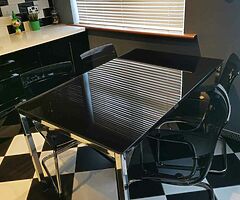 Kitchen table and 4 chairs.