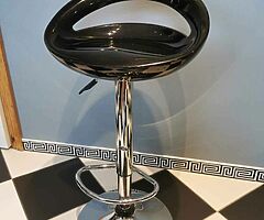 Black bar stool