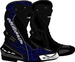 Motorbike leather riding boots