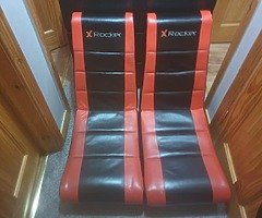 2 rocker gaming chairs