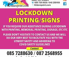 Printing During Lockdown Behind Closed Doors