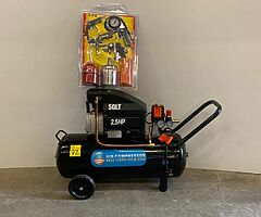 SPECIAL OFFER: 50 Litre Air Compressor & Comes with 5 Piece spraying kit.