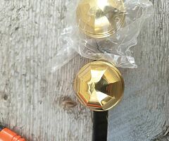 8 heavy brass handles