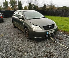 Breaking 2003 Corolla