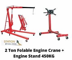 SPECIAL OFFER:  2 Ton Foldable Engine Crane & Engine Stand 450kg