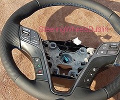 Leather steering wheel, knob, gear shift boot - Image 5/6