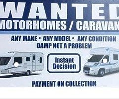 ALL TYPES OF CARAVANS BOUGHT FOR CASH