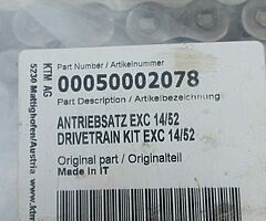 KTM Powerparts chain and sprockets set