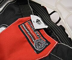 Wulfsport Youth Kids Moto Cross MX Trials Motocross Gear Package Black Red & White - Image 9/10