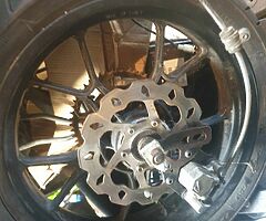 Motorbike wheels forks