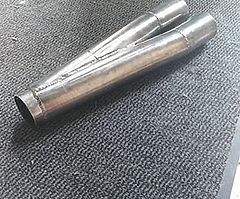 70mm twin pipe exhaust for sale